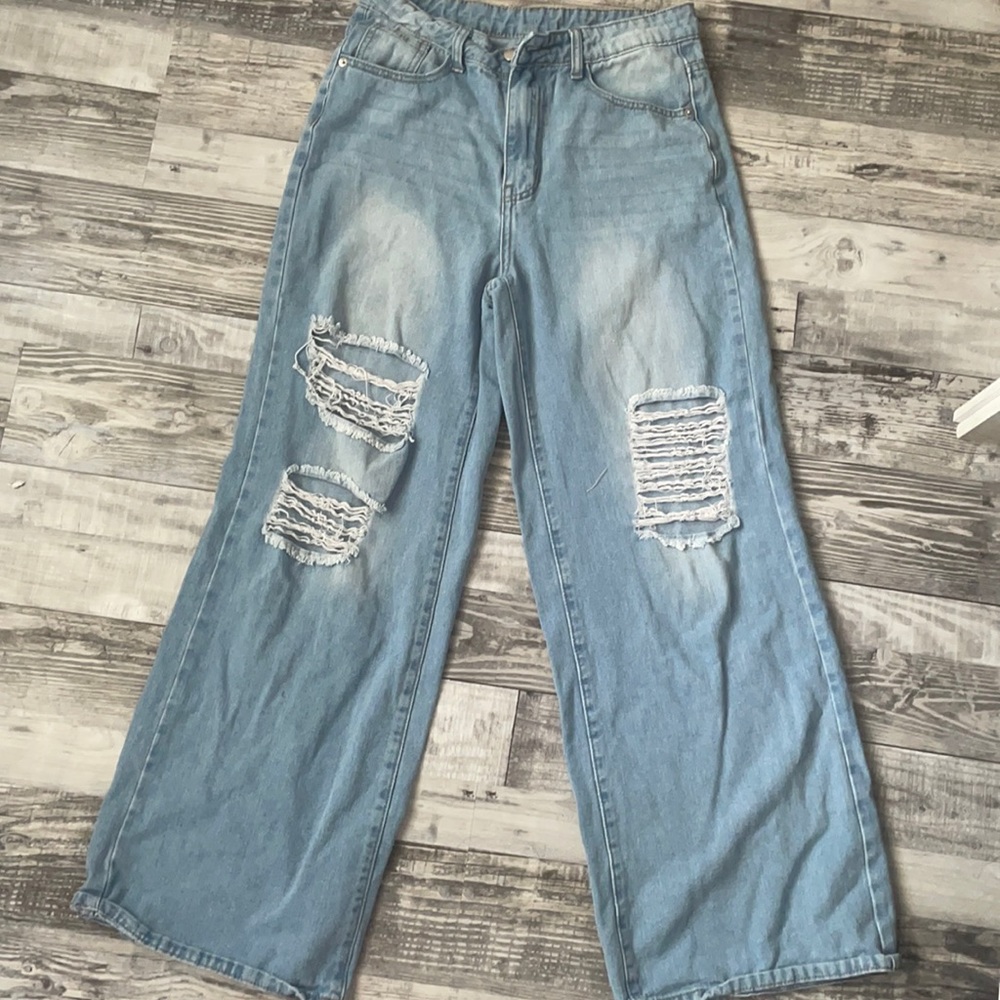 Light blue bellbottoms